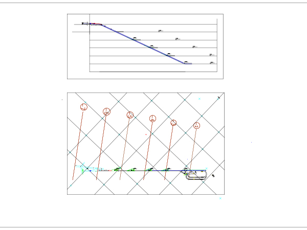 盲斜井井底設(shè)計(jì)平面圖