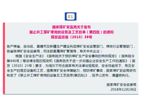 六批禁止煤礦使用的設備及工藝，請收藏！
